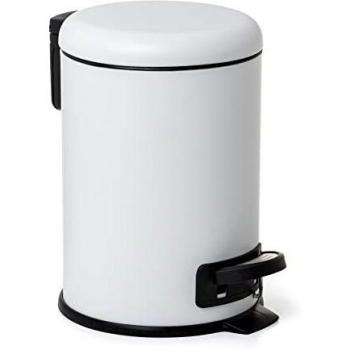 TATAY Papelera Baño con Pedal de Acero Inoxidable, 3L de Capacidad, Interior Extraíble, Cierre con