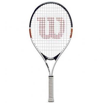 Wilson Roland Garros Elite 25, Raqueta de Tenis, para niños de 9 a 10 años, para Niños, Blanco/Azul