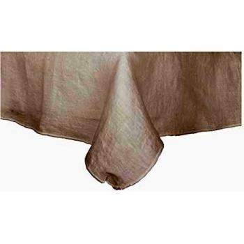 Mantel de Gracie, Pure White, lino, 160 x 300 de BROSTE
