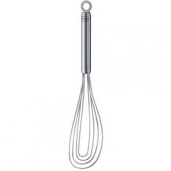Rösle Professional Flat Whisk 27 cm, Stainless Steel 18/10, Dishwasher Safe
