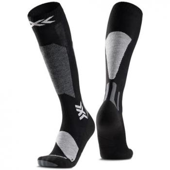 Calcetines X-Socks Ski Discover OTC negro/gris claro, talla 42-44