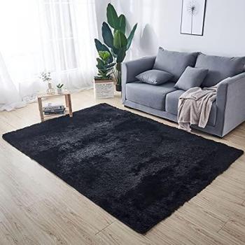 VOFUSHON Alfombras Salon Grandes Pelo Largo Alfombra Habitación Dormitorio Lavables Alfombra de Pelo Largo para salón o Dormitorio, Alfombra esponjosa, Alfombra de Cama