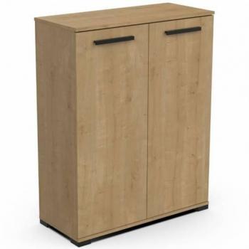 Mueble Auxiliar Izzy 2 puertas color roble Hamilton 80x102x36 cm, Melamina Madera claro 80x102x36