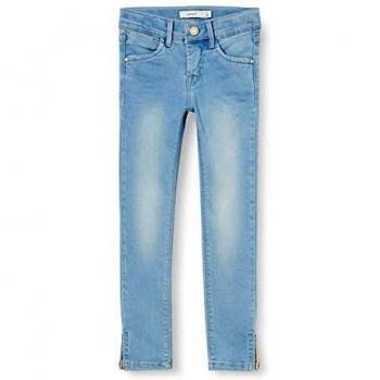 NAME IT Nkfpolly Dnmtia 1319 Ancle Pant Noos Jeans, Mezclilla Azul Claro, 152 para Niñas