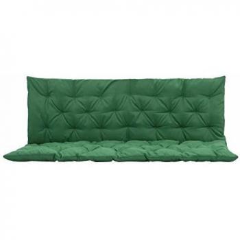 vidaXL Cojín de balancín para jardín, 150 cm, Verde