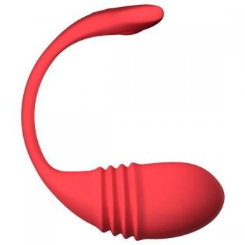 Lovense Vulse Vibrating Egg - Red, App Controlled, Bluetooth Thrusting and Vibrating Love Egg, 1 pc