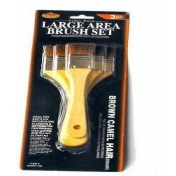 Royal & Langnickel - Pack de 3 brochas de Pelo de Camello marrón