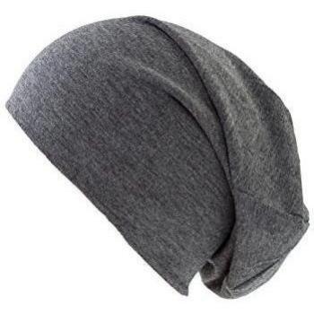 shenky - Gorro caído Fino y Largo - Apto para Cabezas pequeñas e Infantiles - Gris Oscuro - Talla única
