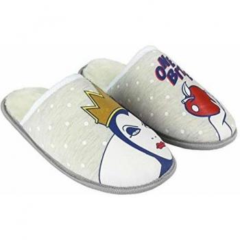 CERDÁ LIFE'S LITTLE MOMENTS Zapatillas de Casa Abierta Premium Disney Villanas, Mujer, Gris