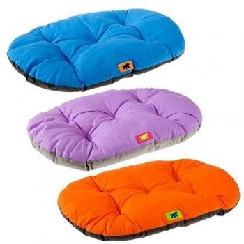 Cama Relax 65 para Mascotas con Cojín en Paloma Gris y Detalles en Rosa