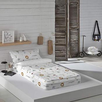 Saco Nórdico Infantil 100% Algodón con Relleno Haciendo el Indio Jungle (Cama 90 x 190 cm)