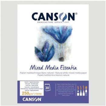 Bloc de dibujo Canson Mixed Media Essentials A3 250g/m² - Pack de 5 unidades