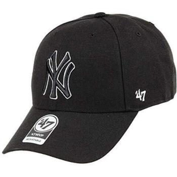47 Brand New York Yankees MVP Unisex Black Snapback Cap - One Size