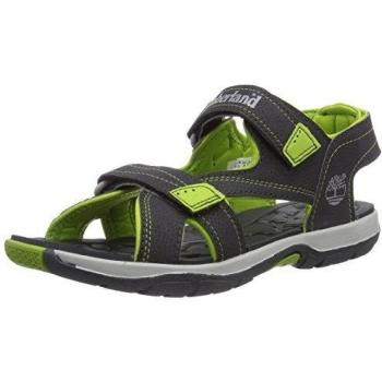 Timberland Mad River Strap - Sandalias con cierre de velcro, Gris, 32