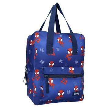 Mochila Infantil Spidey Minimalista Azul 30 cm
