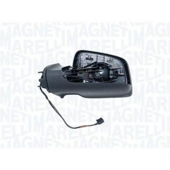 Retrovisor exterior MAGNETI MARELLI 182215021700 Izquierda con características de ajuste manual, cristal convexo, carcasa negra y diseño aerodinámico