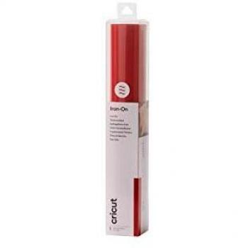 Cricut Everyday Iron-On Value Vinilo Termoadhesivo, Rojo, 30.5 cm x 61 cm