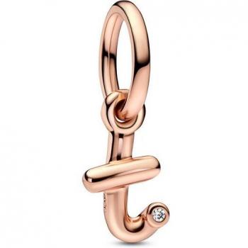Charm Pandora Moments acabado en oro rosado con circonitas