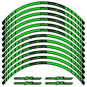 Kit de Pegatinas Compatibles con Llantas de Moto Aprilia Tuono V4 1100