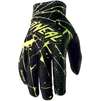 O'Neal Matrix Enigma Guantes de Bicicleta, Negro/neón, S