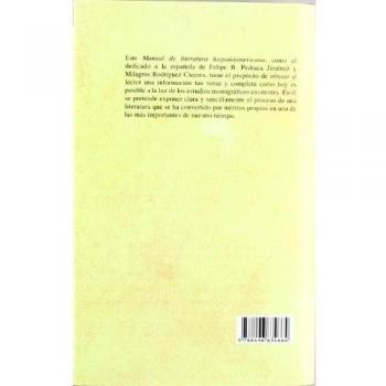 Manual de literatura hispanoamericana VII. Cronologia