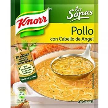 Knorr Sopa Pollo con Cabello de Ángel 71g - Pack de 19