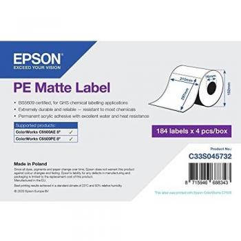 Etiqueta PE mate - Rollo troquelado 210mm x 297mm, Epson C33S045732