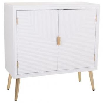 Recibidor de madera blanco 80x36,5x81,5h cm estilo Romántico WANDERLUST DECO