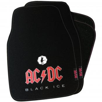 AC/DC AD-INN-800 Alfombrillas para Automóvil con Logotipo AC/DC, 4 Piezas