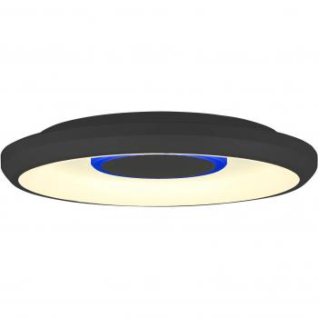 Lámpara de techo Lindby Smart Lynden LED Ø 38 cm negro RGB Tuya, tipo: Lámpara de techo, características: tecnología LED, diámetro de 38 cm, color negro, funcionalidad RGB, compatible con sistema Tu