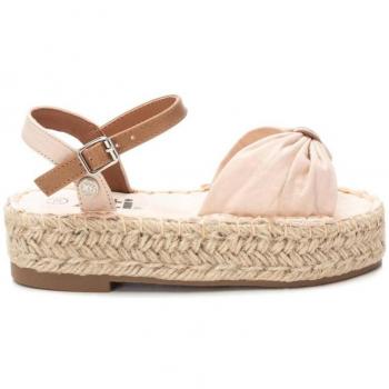 Sandalia Xti Kids Beige con Hebilla y Plataforma de Yute