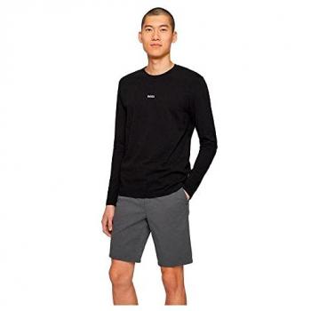 BOSS Men's Long Sleeve TChark Black Regular Fit Shirt