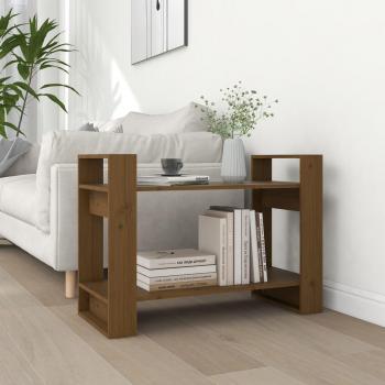 Librería/Partición Miel 80x35x56,5 cm Madera maciza de pino