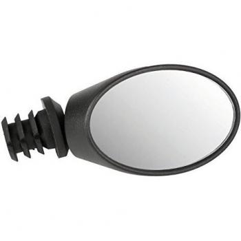 Espejo Retrovisor Ovalado Ajustable 3D para Bicicleta M-Wave - Negro