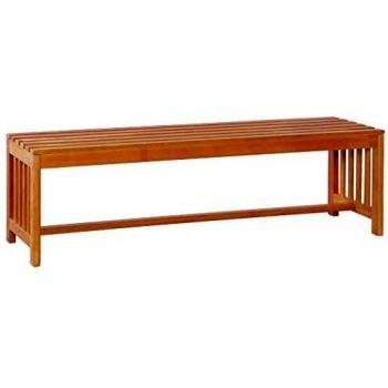 Solid Eucalyptus Wood Garden Bench 51.2