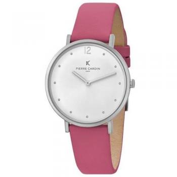 Reloj de Mujer Pierre Cardin Belleville Simplicity CBV.1042 - Analógico, Cuarzo, Correa de Cuero Rosa