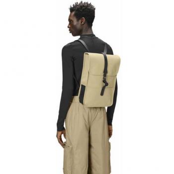 Rains Mini Backpack - Sand - Unisex - One Size - Beige Waterproof Fabric