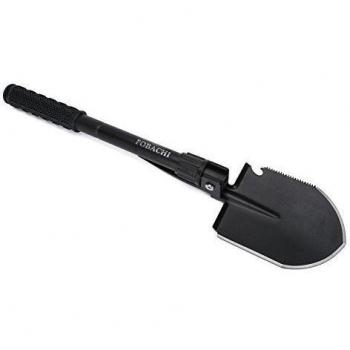 Pico y pala militar, plegable, con bolsa de transporte, multiusos para camping, senderismo, mochileros, jardinería – Herramienta táctica de atrincheramiento, pala de zanjas, pala de acero para emergencias de supervivencia