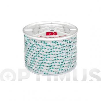 Cuerda Polipropileno Trenzada 8mm-100mt Blanco