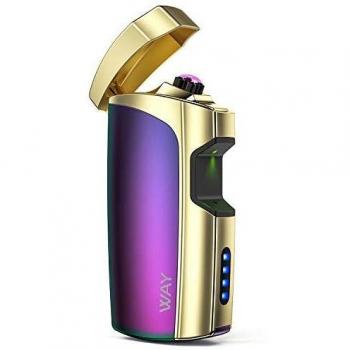 VVAY Mechero Electrico Doble Arco USB Recargable, Antiviento