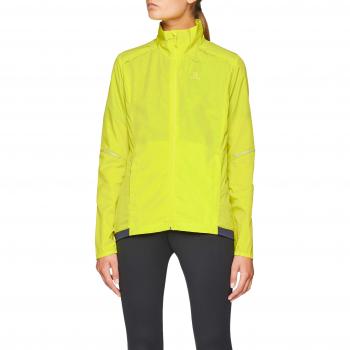 Salomon Chaqueta cortavientos, agile, poliéster, verde