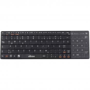 Teclado Ultron UMT-BT Fashion Inalámbrico QWERTZ con Touchpad - Negro