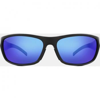 Polar 3009 Unisex Wraparound Sunglasses in Matte Black with Polarized Lenses