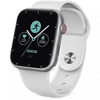 Ksix Urban 3 Smartwatch - 1.69 Touch Screen, Bluetooth 5.2, Up to 10 Days Battery Life, IP67 Waterproof, Heart Rate Monitor, White