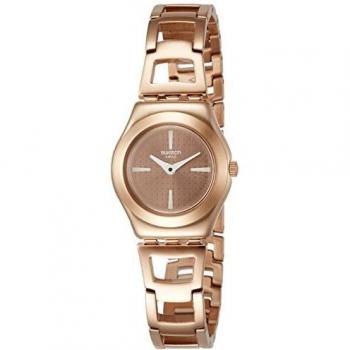 Reloj de Pulsera Mujer Swatch YSG150G - Movimiento de cuarzo, caja de acero inoxidable, correa de silicona, resistencia al agua hasta 30 metros, diseño moderno y colorido