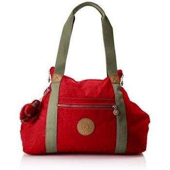 Kipling ART M Bolsa de tela y playa, 58 cm, 26 litros, Rojo