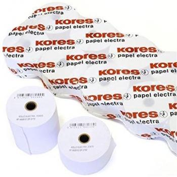 Conjunto de 10 Rollos de Papel Electra Kores, Medidas 57x65x12mm
