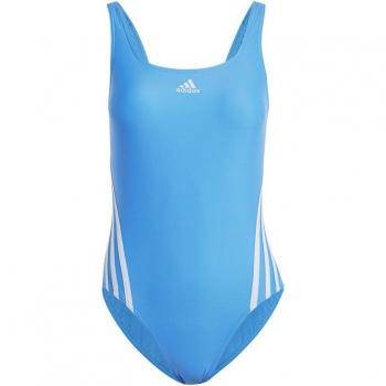 Traje de baño adidas 3 Stripes Azul para mujer