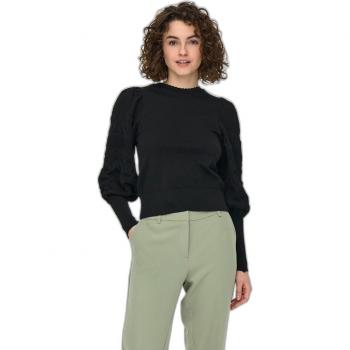 Jersey Melita Negro Punto de Only para mujer