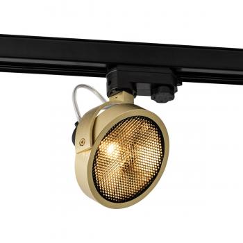 Foco de pista moderno dorado trifásico - Master 111 Honey